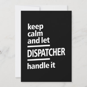 Tarjeta De Agradecimiento Regalo de título de trabajo de Dispatcher