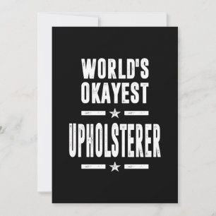 Tarjeta De Agradecimiento Regalo de títulos de trabajo de Upholsterer
