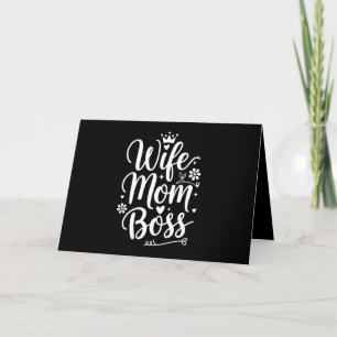 Tarjeta De Agradecimiento Regalo del Día de la Madre para Esposa Mamá Jefa L