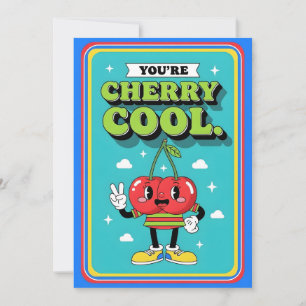 Tarjeta De Agradecimiento Regalo divertido de fruta retro adorable Eres geni