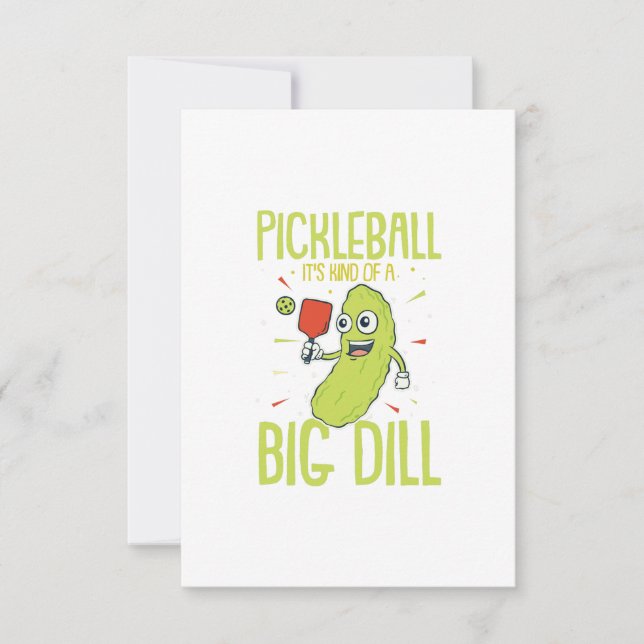 Tarjeta De Agradecimiento Regalo divertido y punzante de pickleball, es un g (Anverso)
