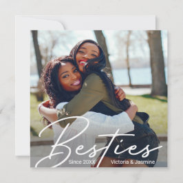 Tarjeta De Agradecimiento Regalo fotográfico moderno de amistad