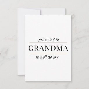 Tarjeta De Agradecimiento Regalo para Abuela Promocionada