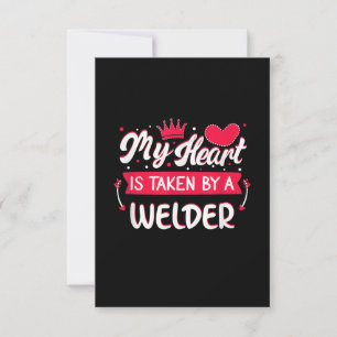 Tarjeta De Agradecimiento Regalo para el día del soldador Gracioso Para Ho