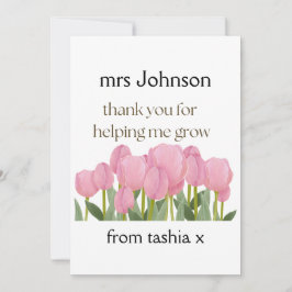 Tarjeta De Agradecimiento Regalo personalizado para maestro, regalo de abeja