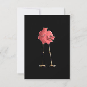 Tarjeta De Agradecimiento Regalos de disfraces Flamingo Halloween sin cabeza