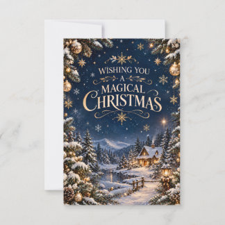 Tarjeta De Agradecimiento Regalos de Navidad y celebraciones navideñas.
