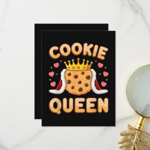 Tarjeta De Agradecimiento Reina de Galletas Divertida Amante de la Reposterí