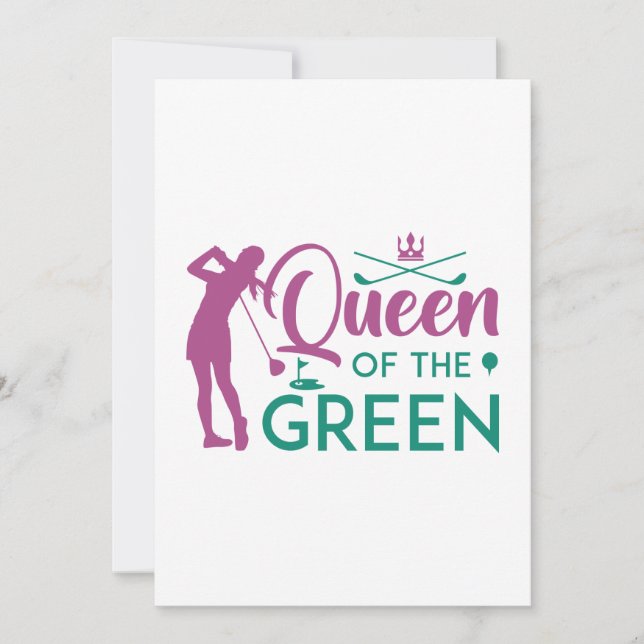 Tarjeta De Agradecimiento Reina Del Verde (Anverso)