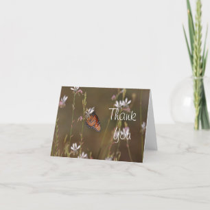 Tarjeta De Agradecimiento Reina mariposa y orejeta gracias