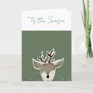 Tarjeta De Agradecimiento Reindeer Holiday Card