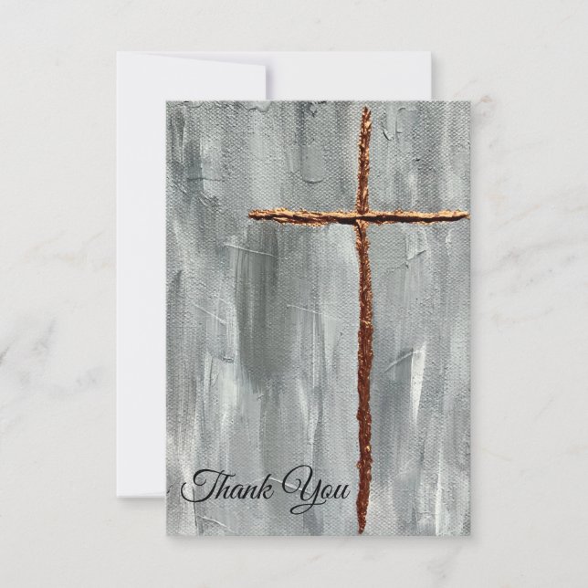 Tarjeta de agradecimiento religiosa  (Anverso)