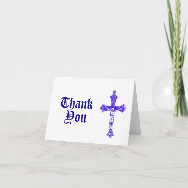 Tarjeta De Agradecimiento Religioso gracias cardar (Anverso)