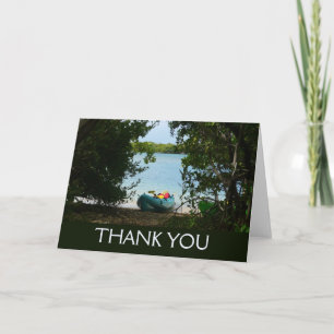 Tarjeta De Agradecimiento Remo en kayak en St. Thomas Islas Vírgenes de los