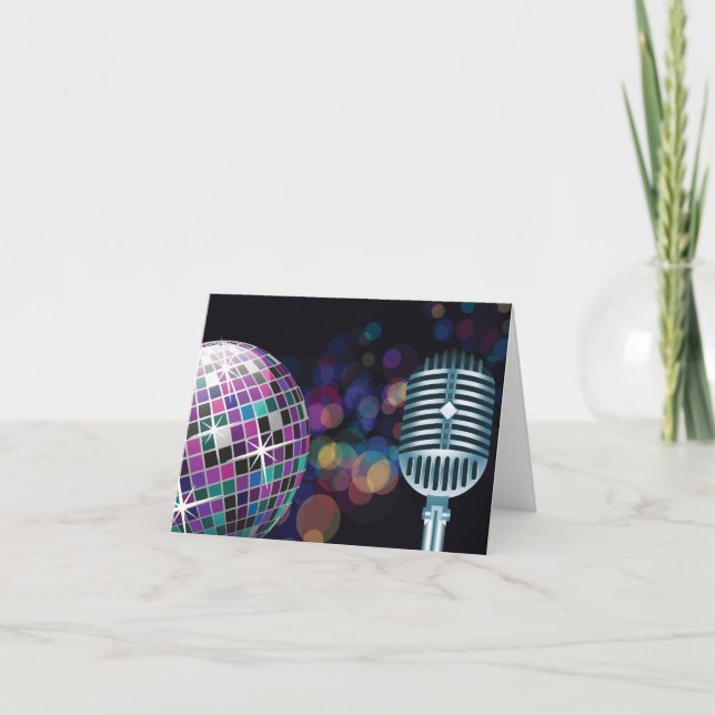 Tarjeta De Agradecimiento Rendimiento de disco (Anverso)