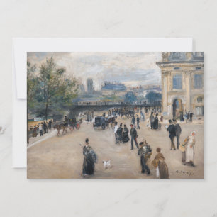 Tarjeta De Agradecimiento Renoir - París, Institut au Quai Malaquais