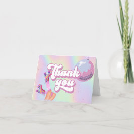 Tarjeta De Agradecimiento Renovemos a los Chicas de patinaje retro