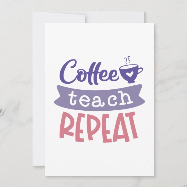 Tarjeta De Agradecimiento Repetición de prueba de café (Anverso)