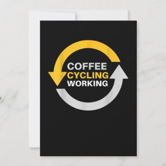 Tarjeta De Agradecimiento Repetición del deporte de la bicicleta de café