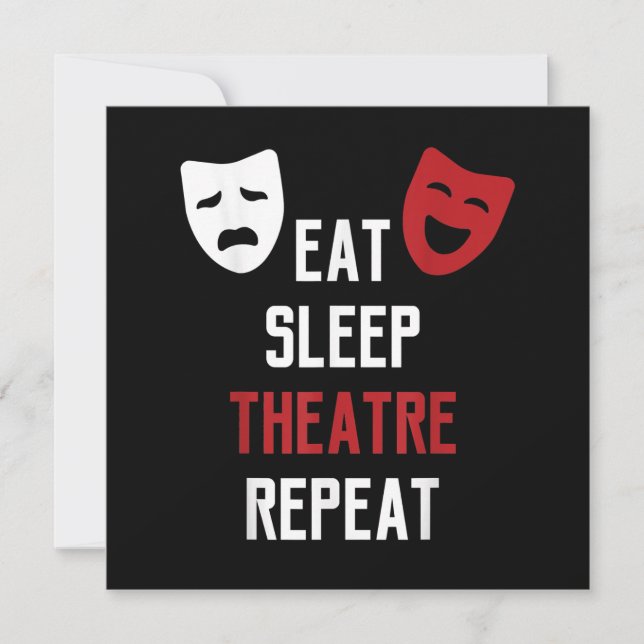 Tarjeta De Agradecimiento Repetir el sueño - Actor musical de Broadway Gif (Anverso)