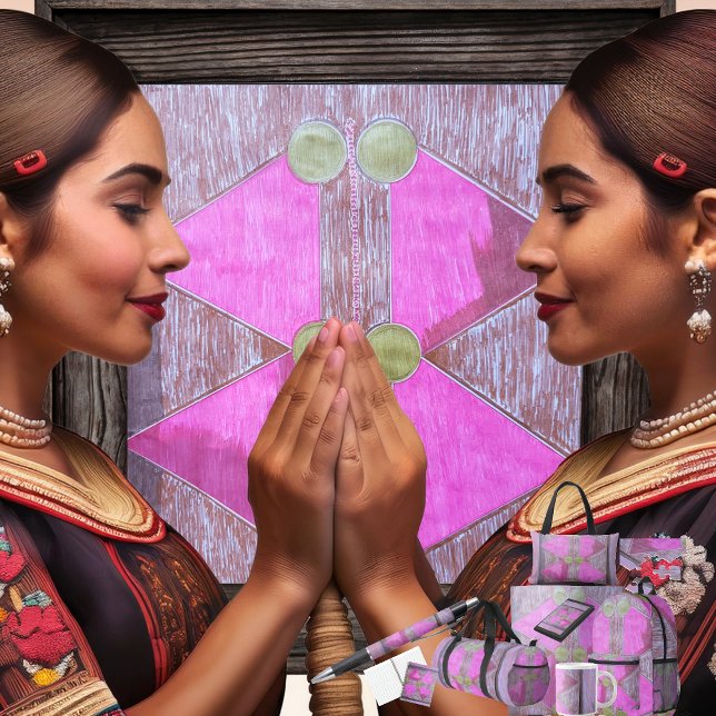 Tarjeta De Agradecimiento "Replicaish" (Get the full “Replicaish” collection at: https://bit.ly/SmartArtIIZazzle. )