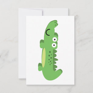 Tarjeta De Agradecimiento Reptil caimán
