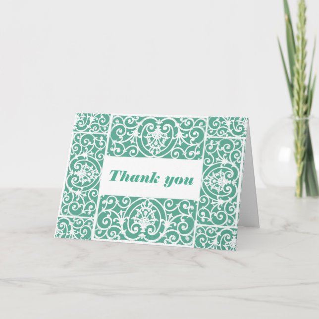 Tarjeta De Agradecimiento Resaltar hierro (Anverso)
