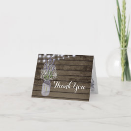 Tarjeta De Agradecimiento Respiración del bebé y jabón de lavanda Gracias