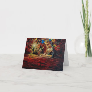 Tarjeta De Agradecimiento Resumen Arte otoñal Gracias