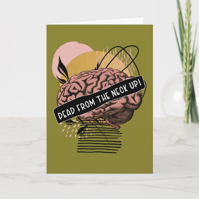 Tarjeta De Agradecimiento Resumen Cerebro humano (Anverso)