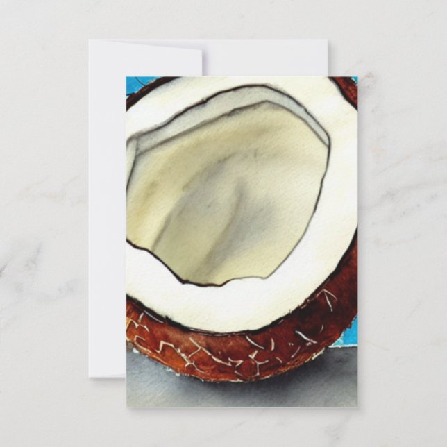 Tarjeta De Agradecimiento Resumen Colección de coco (Anverso)