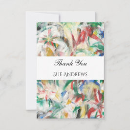 Tarjeta De Agradecimiento Resumen de acuarela moderna Gracias