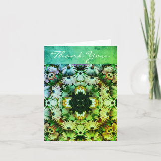 Tarjeta De Agradecimiento Resumen de arte africano: Daisies gracias carta