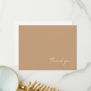 Tarjeta De Agradecimiento Resumen de la acuarela de Boho Gentle Fawn