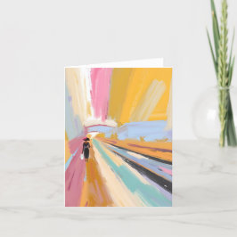 Tarjeta De Agradecimiento Resumen de mujer afroamericana