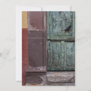 Tarjeta De Agradecimiento Resumen de puertas de madera