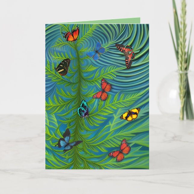 Tarjeta De Agradecimiento Resumen Pequeño Jardín de Daisy (Anverso)