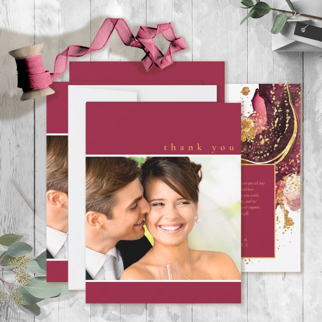 Tarjeta De Agradecimiento Resumen Sparkling Boda Wine Red ID1018 (Subido por el creador)