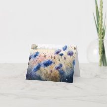 Resumen suelto Campo rojo de flores de maíz acuare