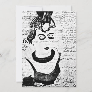 Tarjeta De Agradecimiento Retrato de época