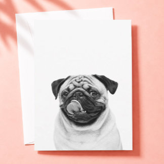 Tarjeta De Agradecimiento Retrato de Mascota Personalizado | Foto de Perro G