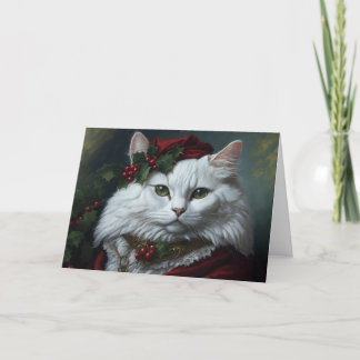 Tarjeta De Agradecimiento Retrato de Santa Gata