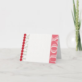 Tarjeta de agradecimiento retro