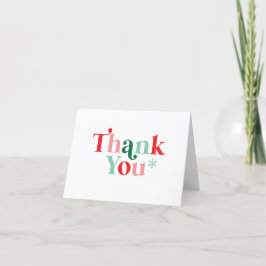 Tarjeta De Agradecimiento Retro Bebé hace frío afuera Gracias