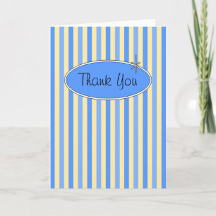 Tarjeta de agradecimiento Retro Blueberries y Crem