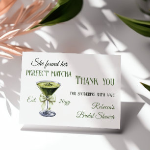 Tarjeta De Agradecimiento Retro Ella Encontró Su Perfecta Taza de Matcha par