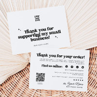 Retro Groovy Business Gracias Código QR