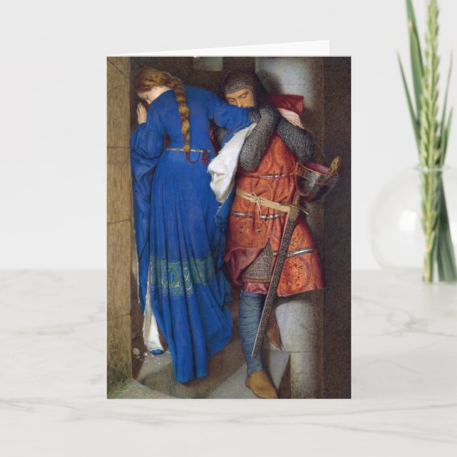 Tarjeta De Agradecimiento Reunión sobre las escaleras de torreta, a cargo de (Anverso)