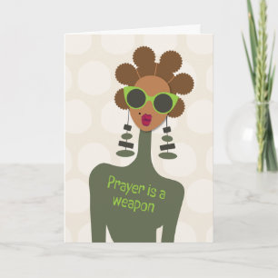 Tarjeta De Agradecimiento Revisa a tus amigos fuertes - La oración es un arm