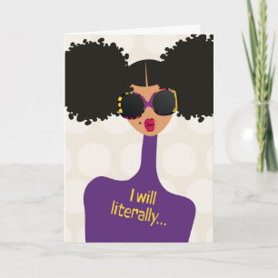 Tarjeta De Agradecimiento Revisa a tus amigos fuertes - literalmente lo haré